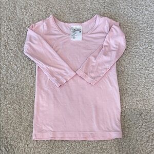 Uniqlo Pink Long Sleeve HeatTech Shirt size 12-18m